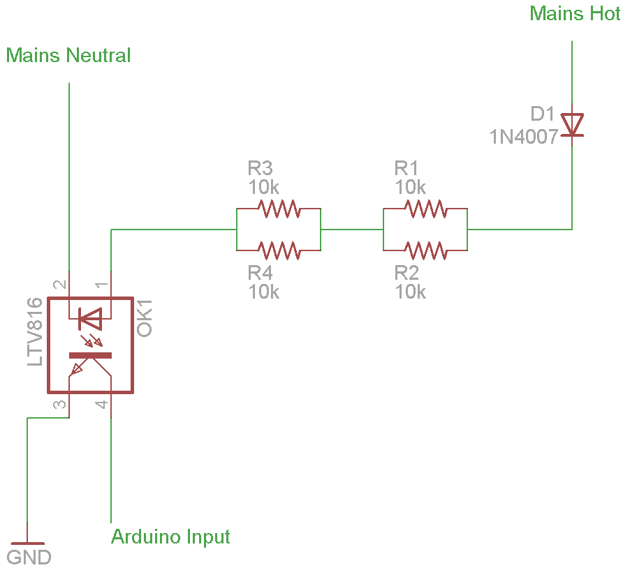 Zero-cross detection circuit diagram